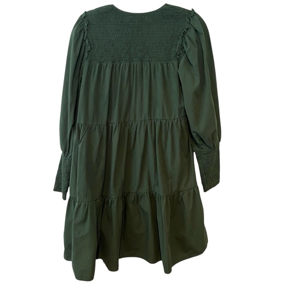 Pomander Place Women's Jaguar Green Ceci‎ Smocked Dress in Size XS - Picture 2 of 12
